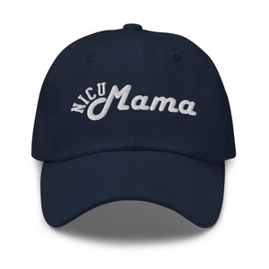 Embroidered NICU Mama Hat, Baseball Cap, Dad Hat, NICU Mother&#39;s Day Gift