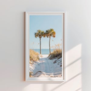 Digital Vintage Florida Coastal Scenery Wall Print - Unique Beach Lover&#39;s Home Decor Gift, Instant Download Art