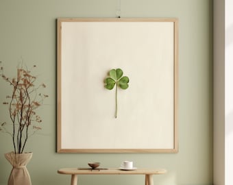 Kleeblatt Druck | Irische Glücksbringer Wand Kunst (Digital Art)
