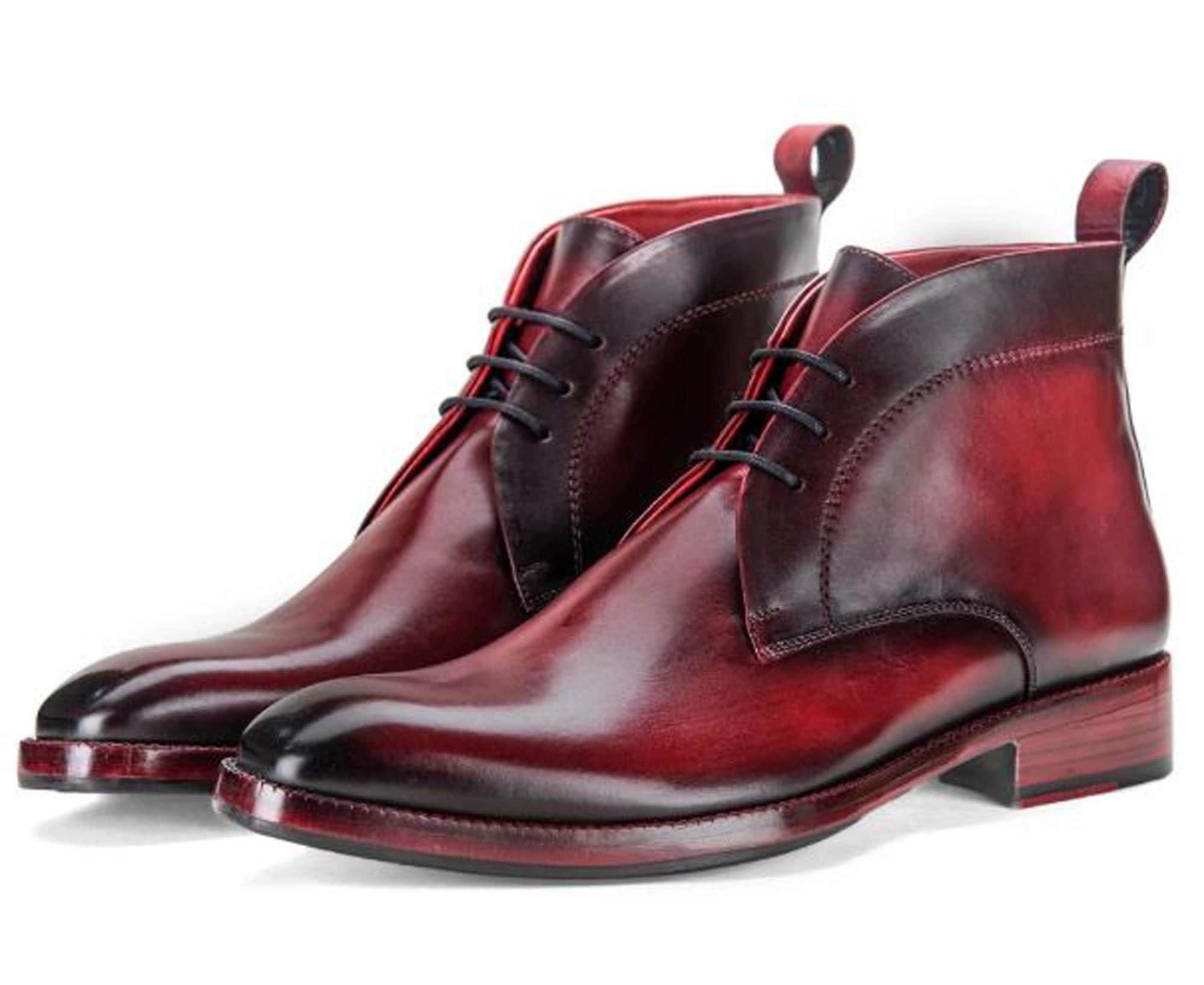 Wine red ankle boots Etsy Mexico