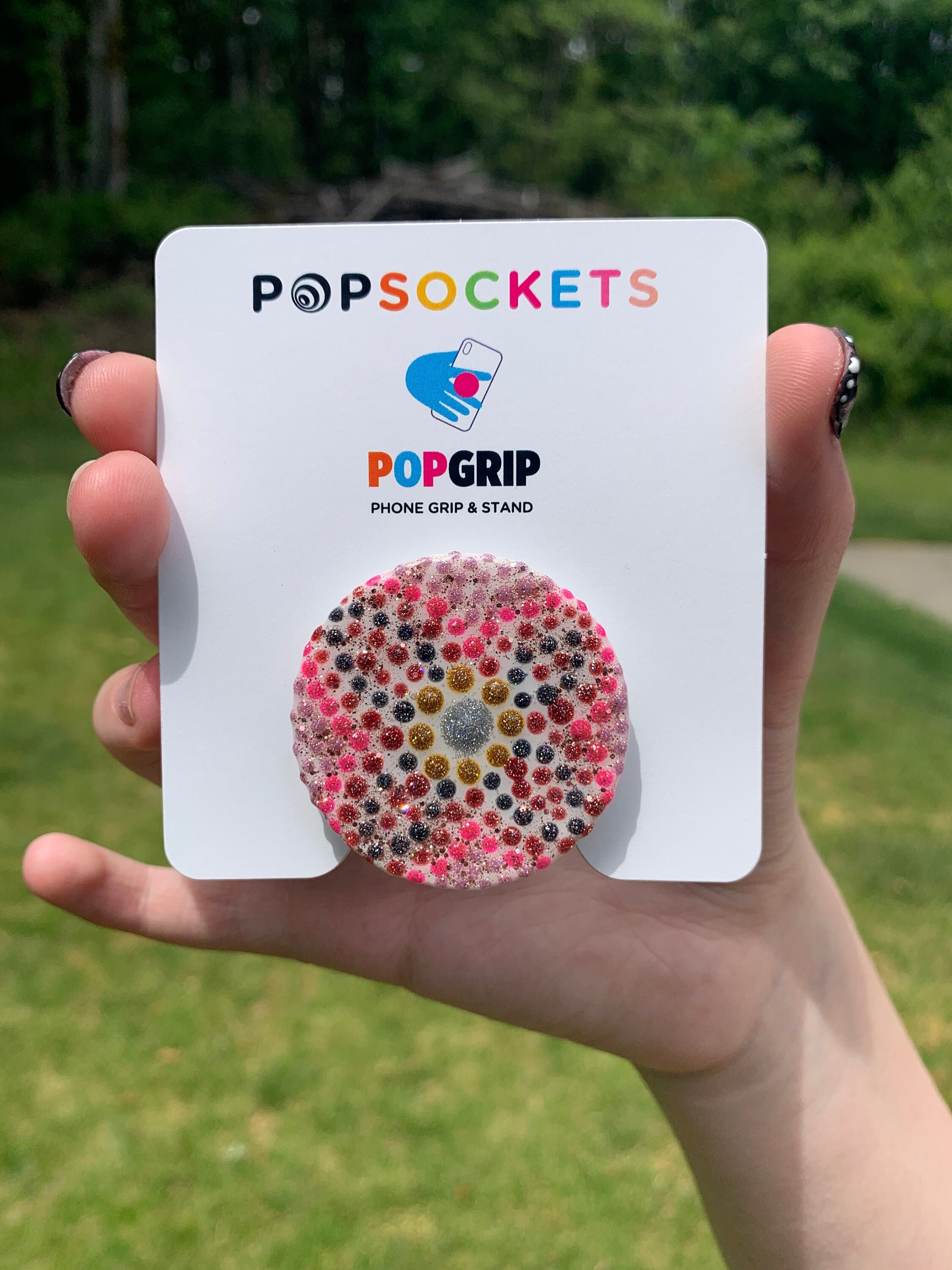 Authentic Classic Popsocket Popgrip Phone Hand Painted With