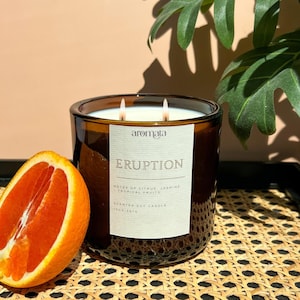 Eruption Soy Candle | Citrus Candle | Handmade in small batches | Ideal for gifts