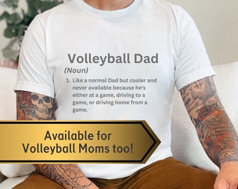 Team Spirit Volleyball Dad Shirt for Fathers Day Gift Idea for Ultimate Volleyball Fan Shirt for Dedicated Sports Dad with Team Spirit