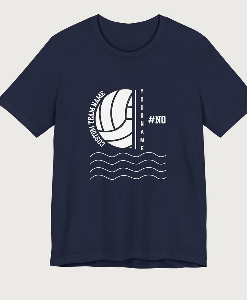 Custom Player Name and Number Water Polo Team Spirit Shirt for Swim Meet Gift Ideas for Waterpolo Team Merch Personalized