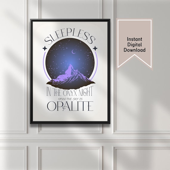 Taylor Opalite Onyx Night Celestial Decor | Instant Digital Download File | Swift Gift Taylor Showgirl Wall Decoration | Printable Poster
