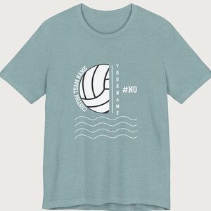 Custom Player Name and Number Water Polo Team Spirit Shirt for Swim Meet Gift Ideas for Waterpolo Team Merch Personalized
