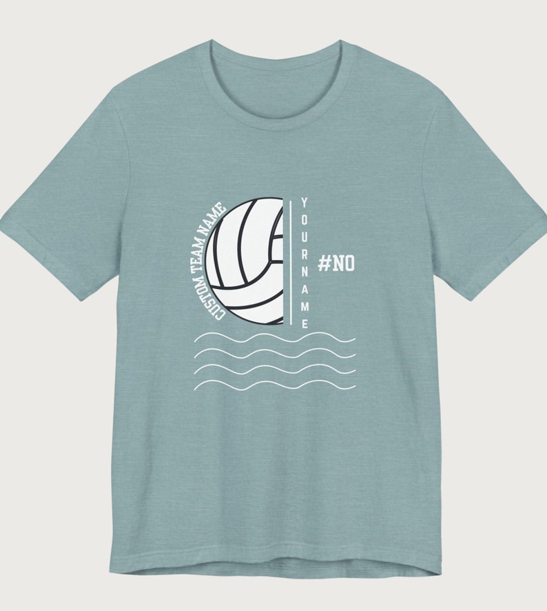 Custom Player Name and Number Water Polo Team Spirit Shirt for Swim Meet Gift Ideas for Waterpolo Team Merch Personalized