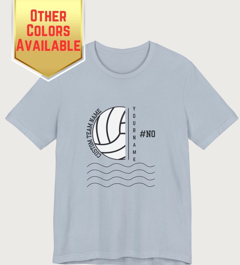 Custom Player Name and Number Water Polo Team Spirit Shirt for Swim Meet Gift Ideas for Waterpolo Team Merch Personalized