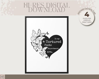 Digital Download Room Decor In My Tortured Poets Era Wall Art Dorm Room Instant Download Digital File Wall Decor Printable Gifts