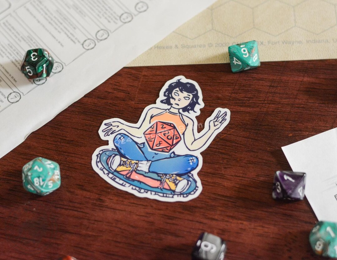 DND Character Vinyl Sticker | Funny TTRPG Art - Etsy