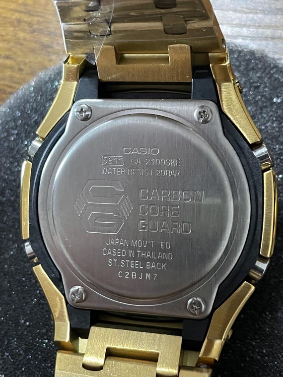 Real gold casio watch hotsell