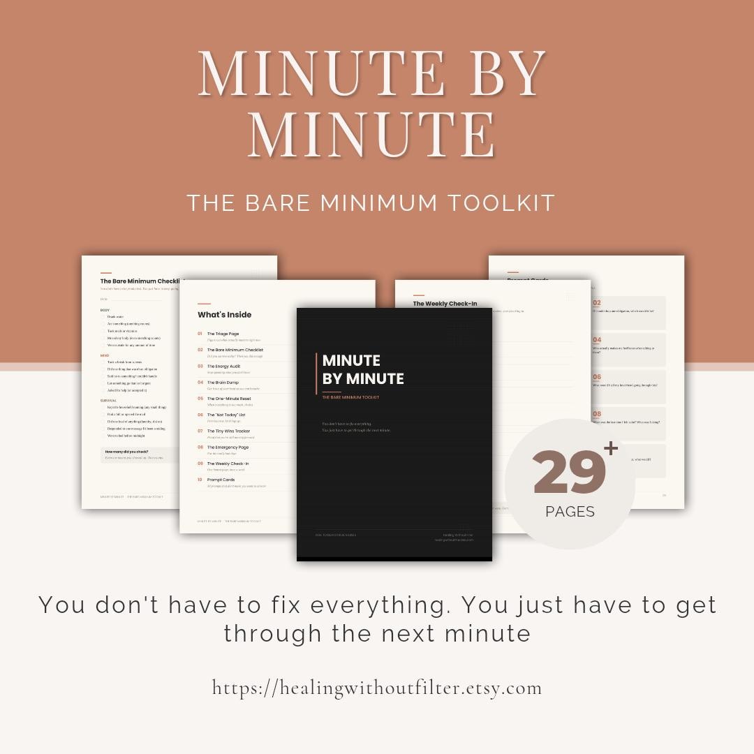 Burnout Recovery Toolkit Printable PDF | Mental Health Workbook Journal ...