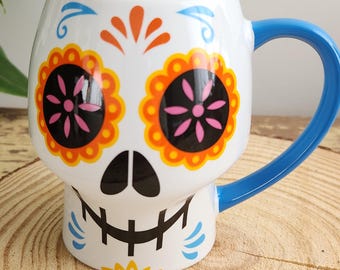 Coco Disney Pixar Sugar Skull Coffee Cup Mug Day Of The Dead 12 Oz
