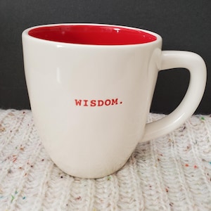 Rae Dunn Artisan Collection Wisdom Coffee Cup Mug