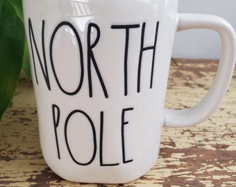 Rae Dunn NORTH POLE Coffee Cup Mug Artisan Collection