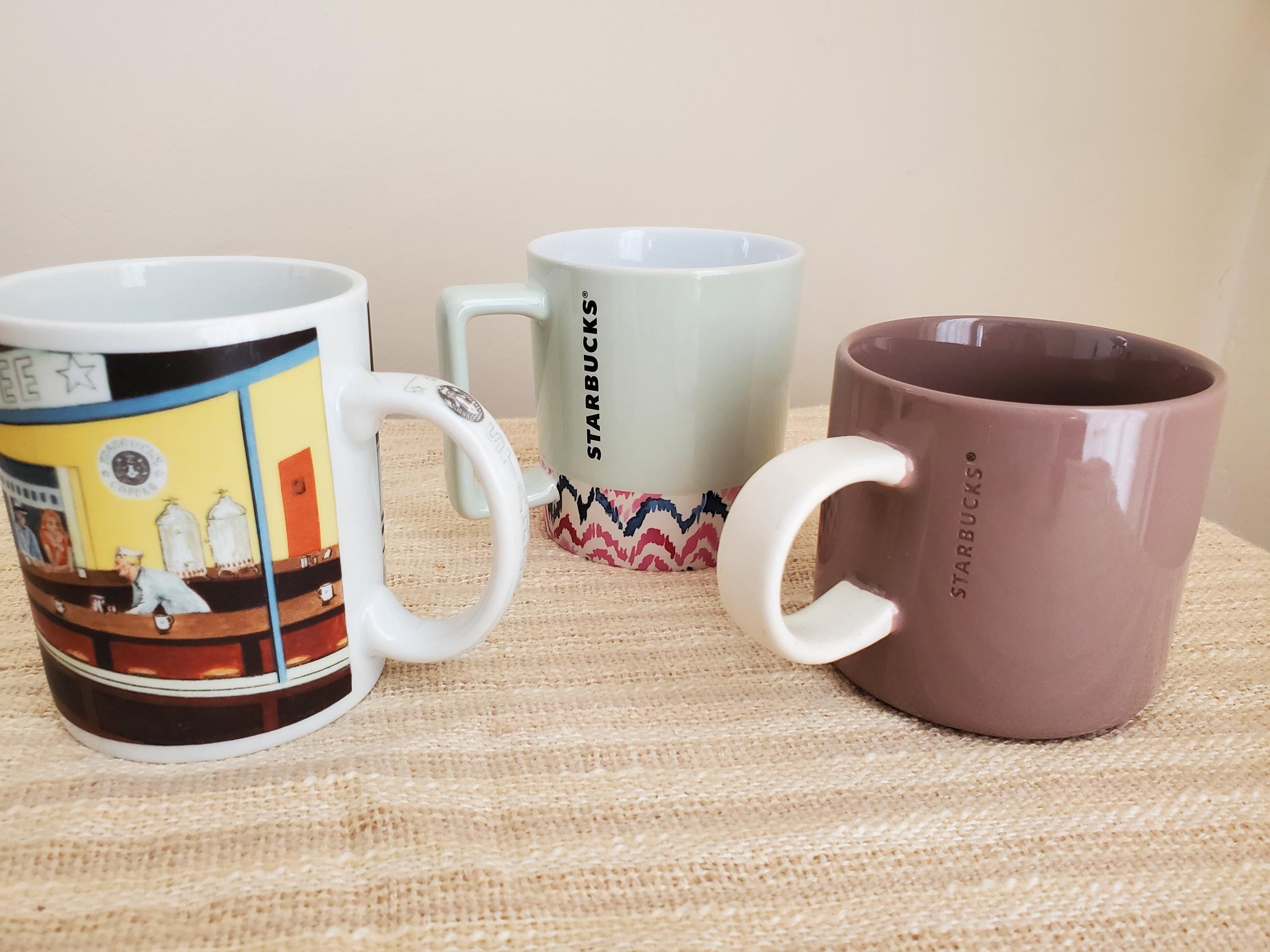 Starbucks Coffee Cup Mug 12 Oz Chaleur Speak Your Kind Light Mint Green
