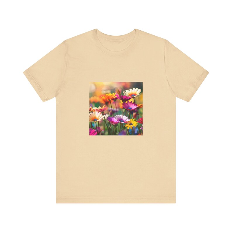 T-shirt With Pretty Flowers - Etsy