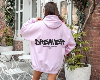 Dreamer Oversized Hoodie: Positive Vibes, trendiges Sweatshirt