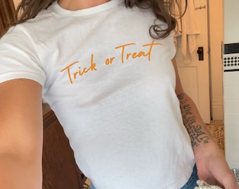 Süßes sonst gibts Saures Baby Tee: Halloween Y2K Spooky Shirt