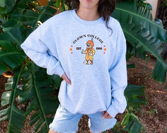 Clown College Sweatshirt, Kidcore Pullover