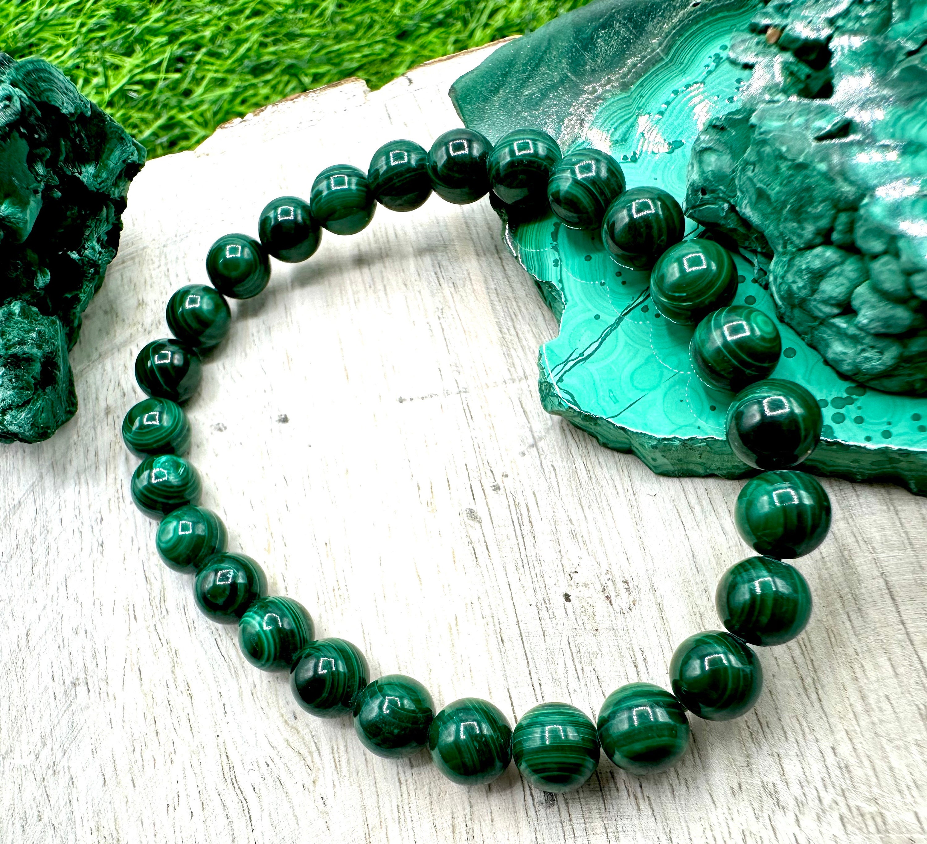 Malachite Bracelet - Etsy
