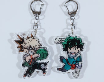 My Hero Academia Deku & Bakugo Acrylic Keychains/Charms (Beta)