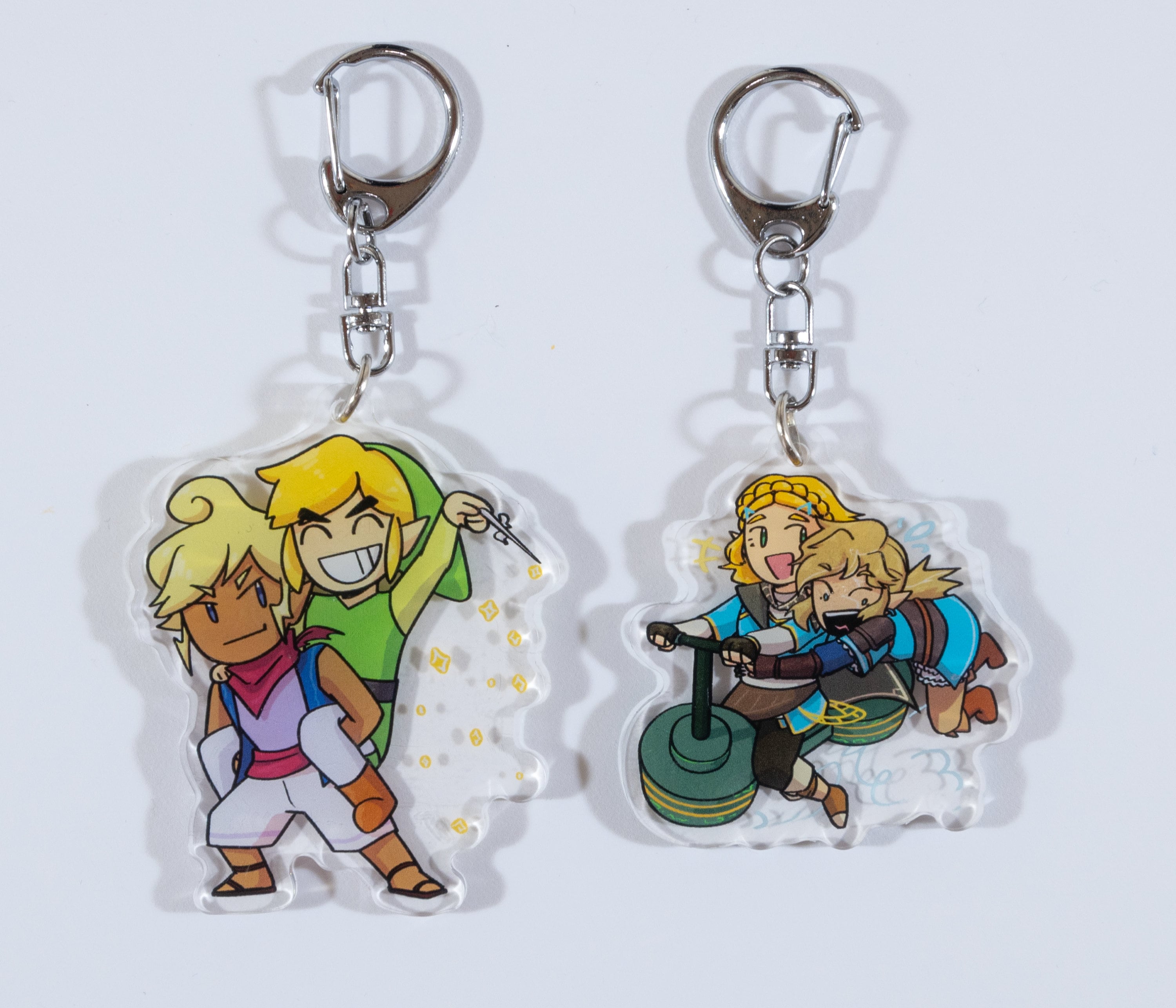 TLOZ Zelda + Link Acrylic Keychains/charms (beta) - Etsy