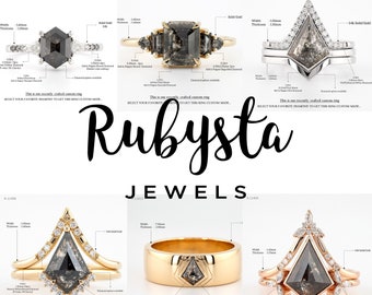 Anillos de compromiso y boda únicos y personalizados, hechos a mano y diseñados por un diseñador.