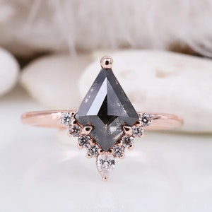 Bold and Beautiful: Our Exquisite kite cut Engagement Ring Ethically-sourced kite cut engagement ring One-of-a-kind diamond ring