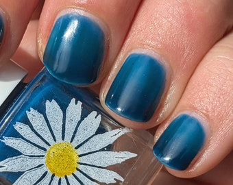 Superior, 15ml 21-free Indie Nail Polish, Peacock Blue Jelly