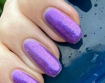 Zephyr, 15ml 21-free Indie Nail Polish, Purple Jelly with Purple to Pink Shimmer