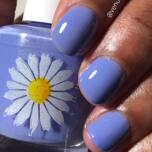 Violet, 15ml 21-free Indie Nail Polish, Blurple Periwinkle Light Blue Violet Translucent Crelly