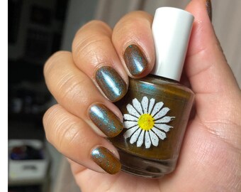 Leaves, 15ml 21-free Indie Nail Polish, Warm Brown Jelly