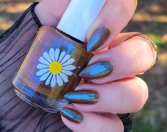 Leaves, 15ml 21-free Indie Nail Polish, Warm Brown Jelly