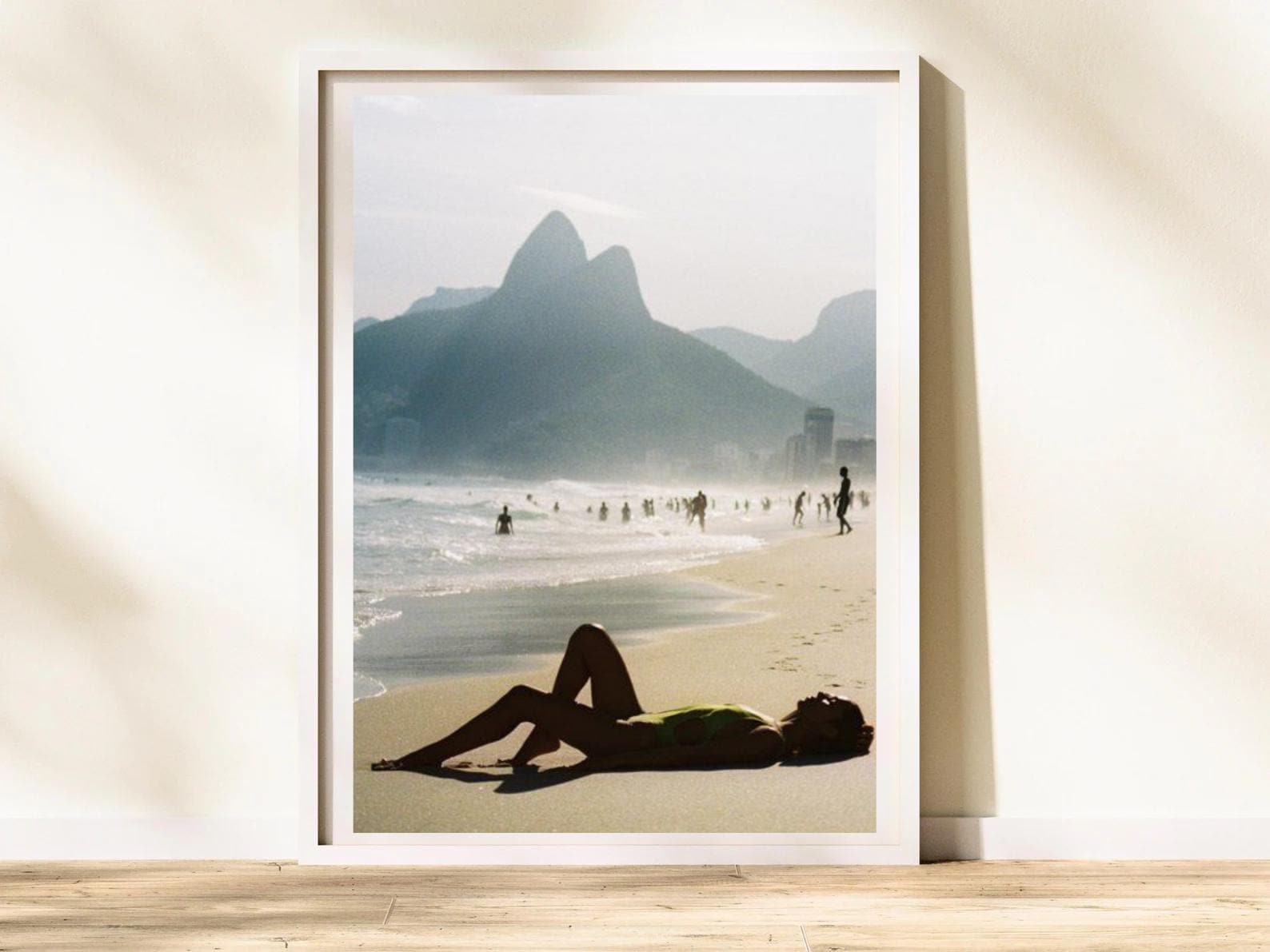 Rolled Posters, Beach Poster Girl Tanning on Coco Cabana Brazil ...