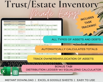Estate/Trust Inventory Spreadsheet