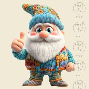 Gentleman Gnome Clipart Collection Charming Gnome Illustrations Watercolor Art Whimsical Gnome Characters Scrapbooking 18 JPG Files