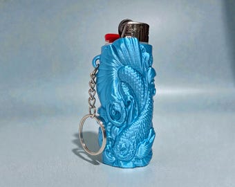 Brelok do kluczy w kształcie zapalniczki rybnej