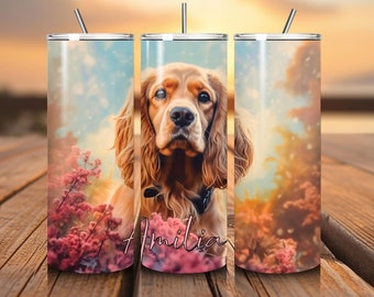 Personalized American Cocker Spaniel Tumbler | Spaniel Tumbler | Dog Lover Gift | Dog Owner Gift