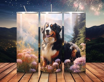 Personalized Bernese Mountain Tumbler | Bernese Mountain Mug | Dog Lover Gift | Dog Owner Gift | Custom Dog Tumbler