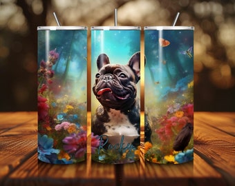 Personalized French Bulldog Tumbler | French Bulldog Mug | Dog Lover Gift | Dog Owner Gift | Custom Dog Tumbler
