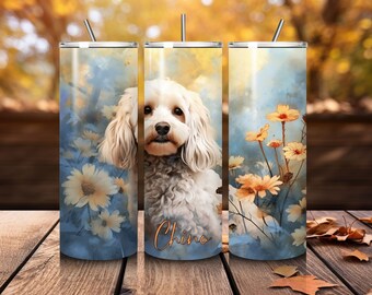 Personalized Cockapoo Tumbler | Cockapoo Mug | Dog Lover Gift | Dog Owner Gift | Custom Dog Tumbler