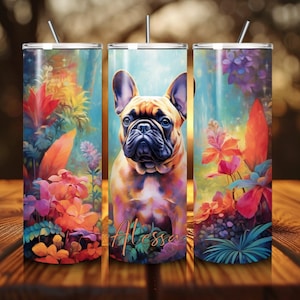 Personalized French Bulldog Tumbler | French Bulldog Mug | Dog Lover Gift | Dog Owner Gift | Custom Dog Tumbler