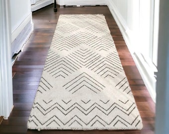 Striped Bedroom Carpet, Bedside Rug, Fluffy Large Carpet, Living Room Plush Lounge Rug, Organic Floor Decor, Organic Massage Throw Rug