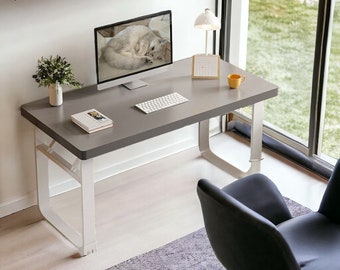 Table de bureau pliable, Station de travail réglable, Table à manger rectangulaire pour petit appartement, Bureau pour dortoir, Meubles minimalistes