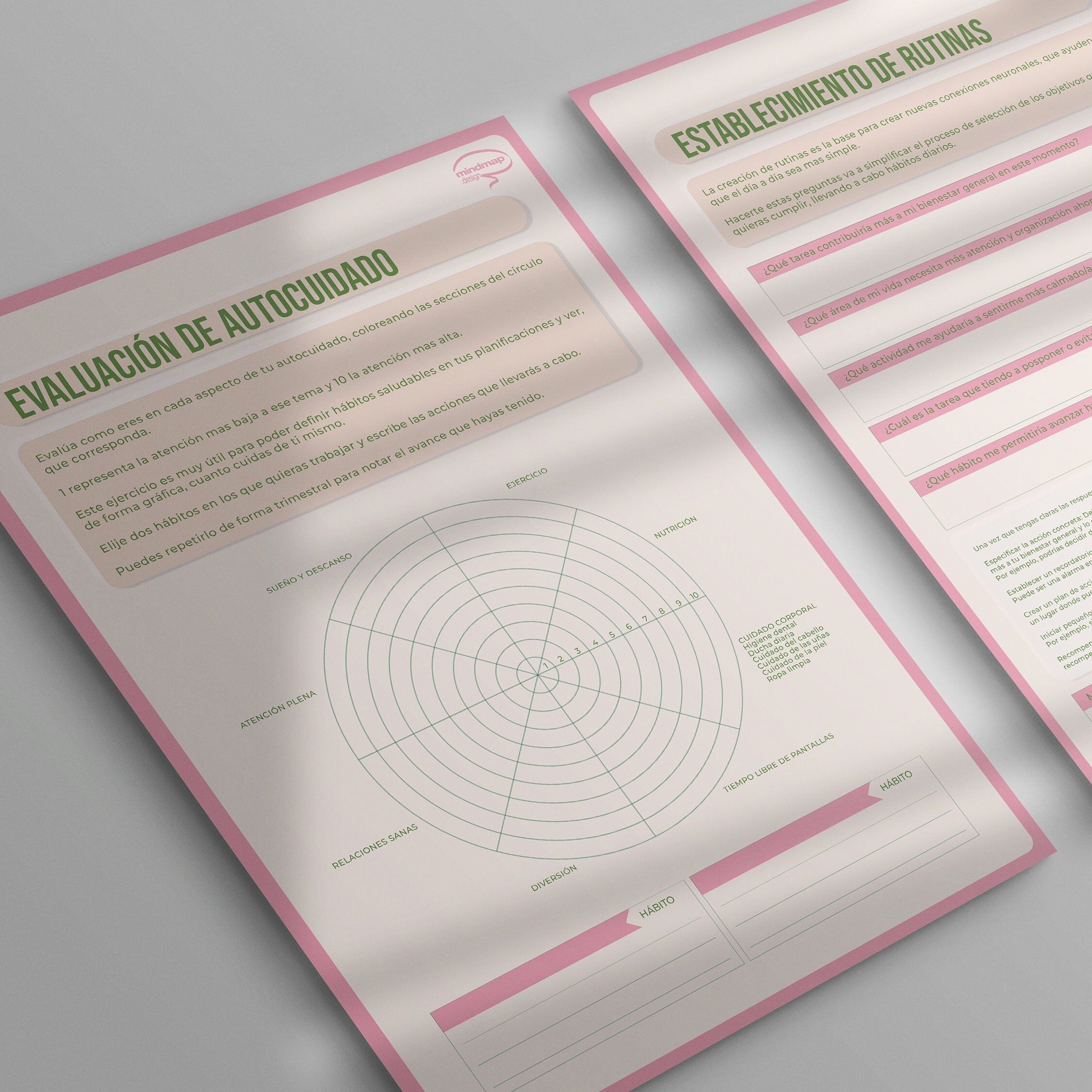 Hojas Para Trabajar El TDAH, Planificador De TDAH Para Adultos, Manual