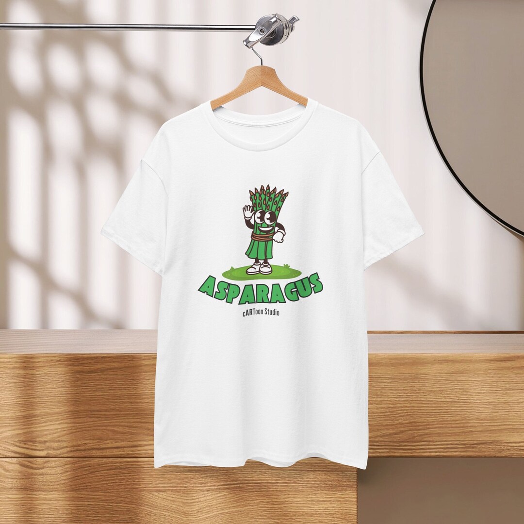 The Age of Asparagus T-Shirt. Funny Vegan Humor Music Parody