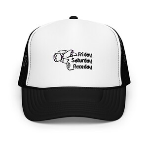 Race Day Foam Trucker Hat - F1 Hat, Formula One Hat, F1 Gifts, F1 Merch, Racing, Sports, Formula One Merch