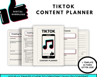 TikTok Content Planer, Ultimative Anleitung zum Erstellen von Inhalten und zum Wachsen Ihres Kontos, Monetarisierung, Inhaltsersteller-Leitfaden, Social Media