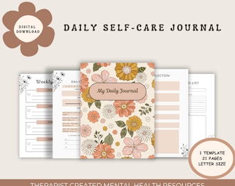 Daily Self-Care and Wellness Journal for Women: Daily Gratitude, Mindfulness, and Positive Affirmations, Self Reflection and Growth